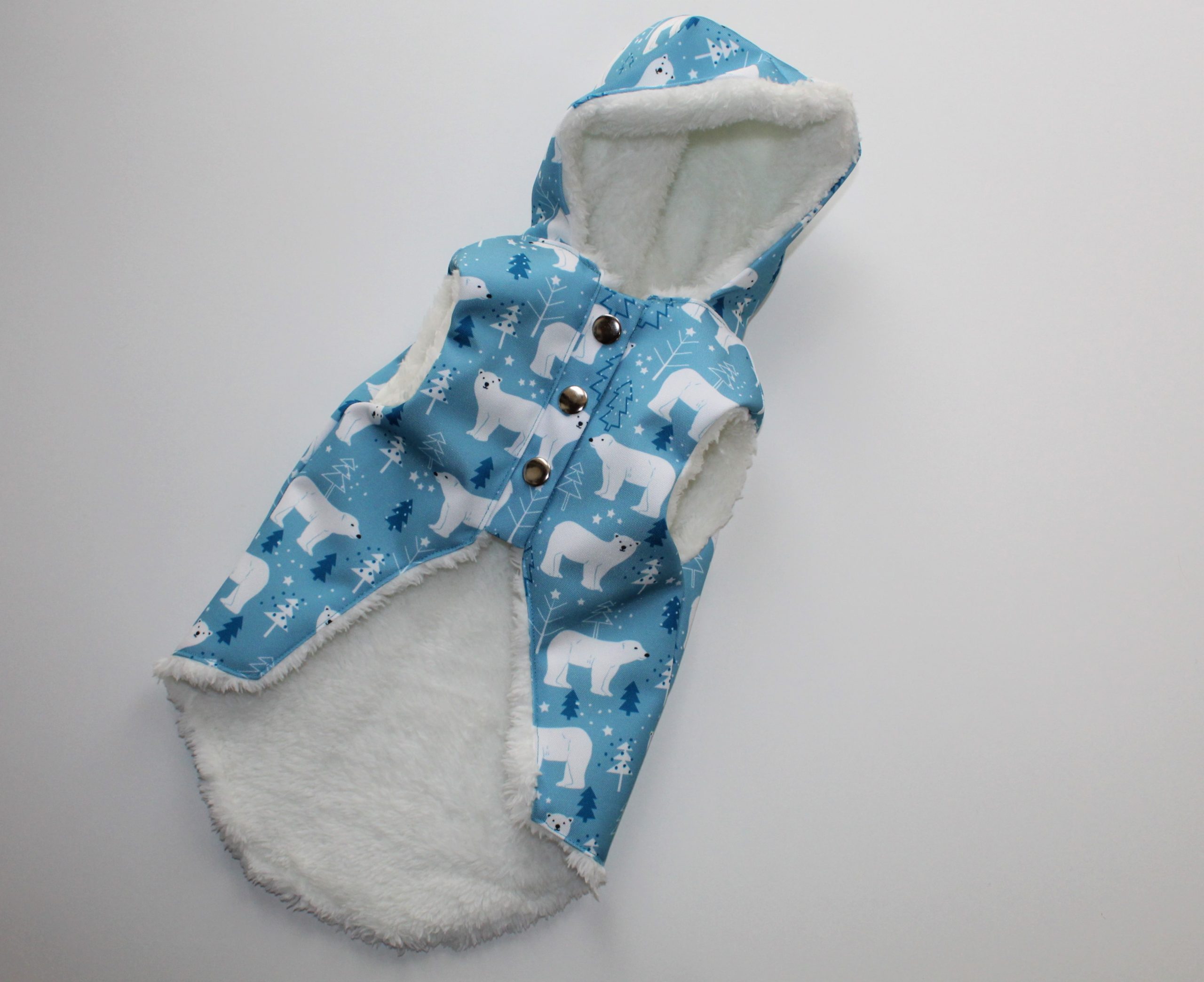 Abrigo Impermeable Ositos Polares Celeste - Imagen 5