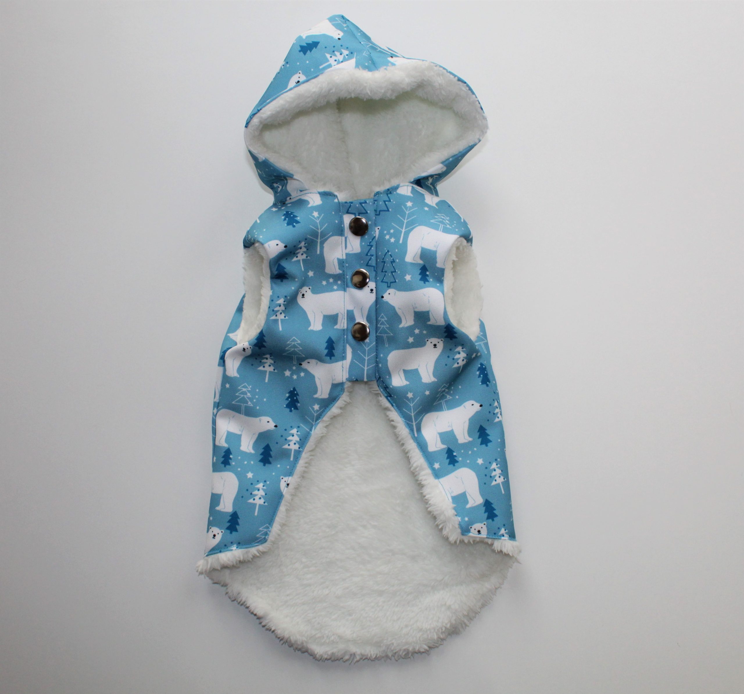 Abrigo Impermeable Ositos Polares Celeste - Imagen 3